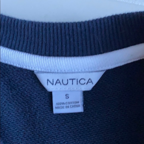 Nautica Crew Neck Sweatshirt Navy S - Picture 5 of 5